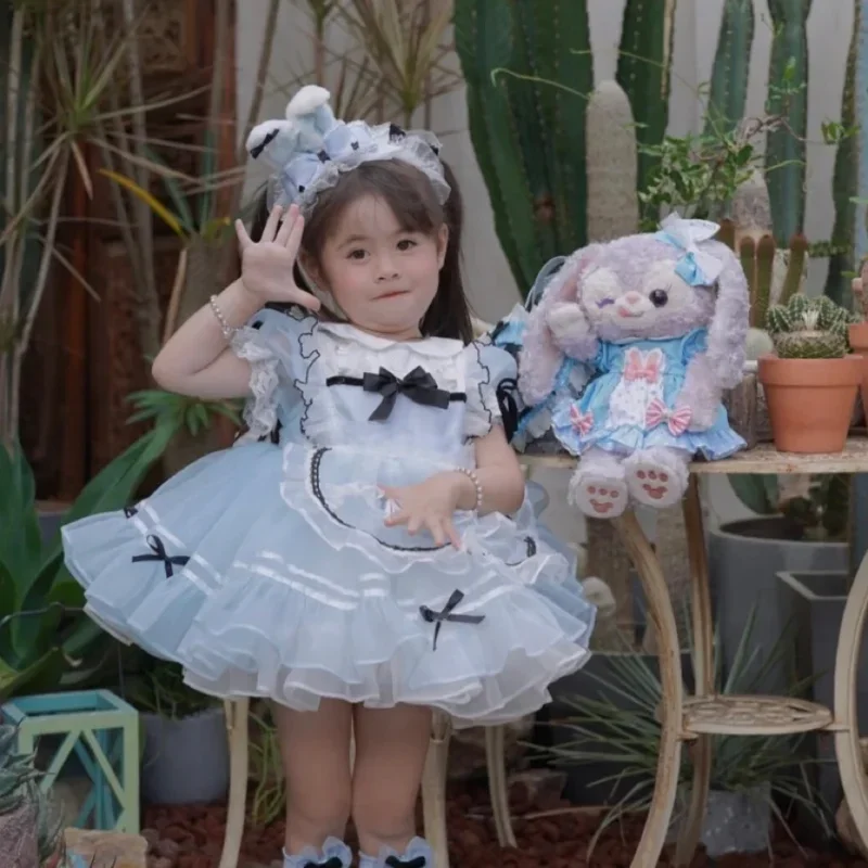 

Spanish Shiny Dress Adorable Princess Eid Dress Style Dress for Baby Girls' First Birthday Flower Girl Dresses for Weddings