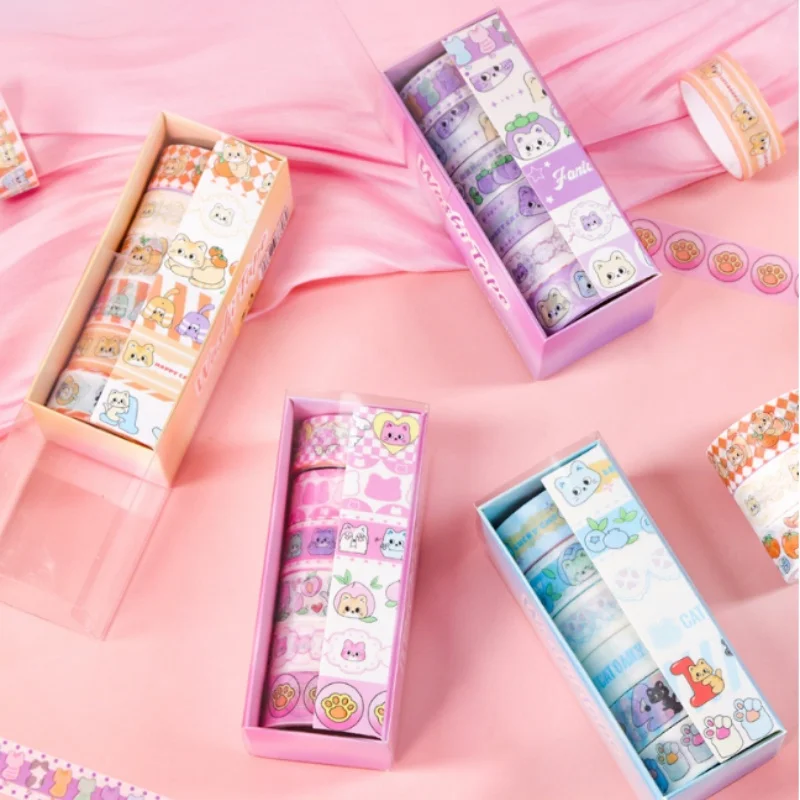 12box-lot-kawaii-cat-tape-creative-scrapbooking-diary-adhesive-masking-tape-stationery-gift