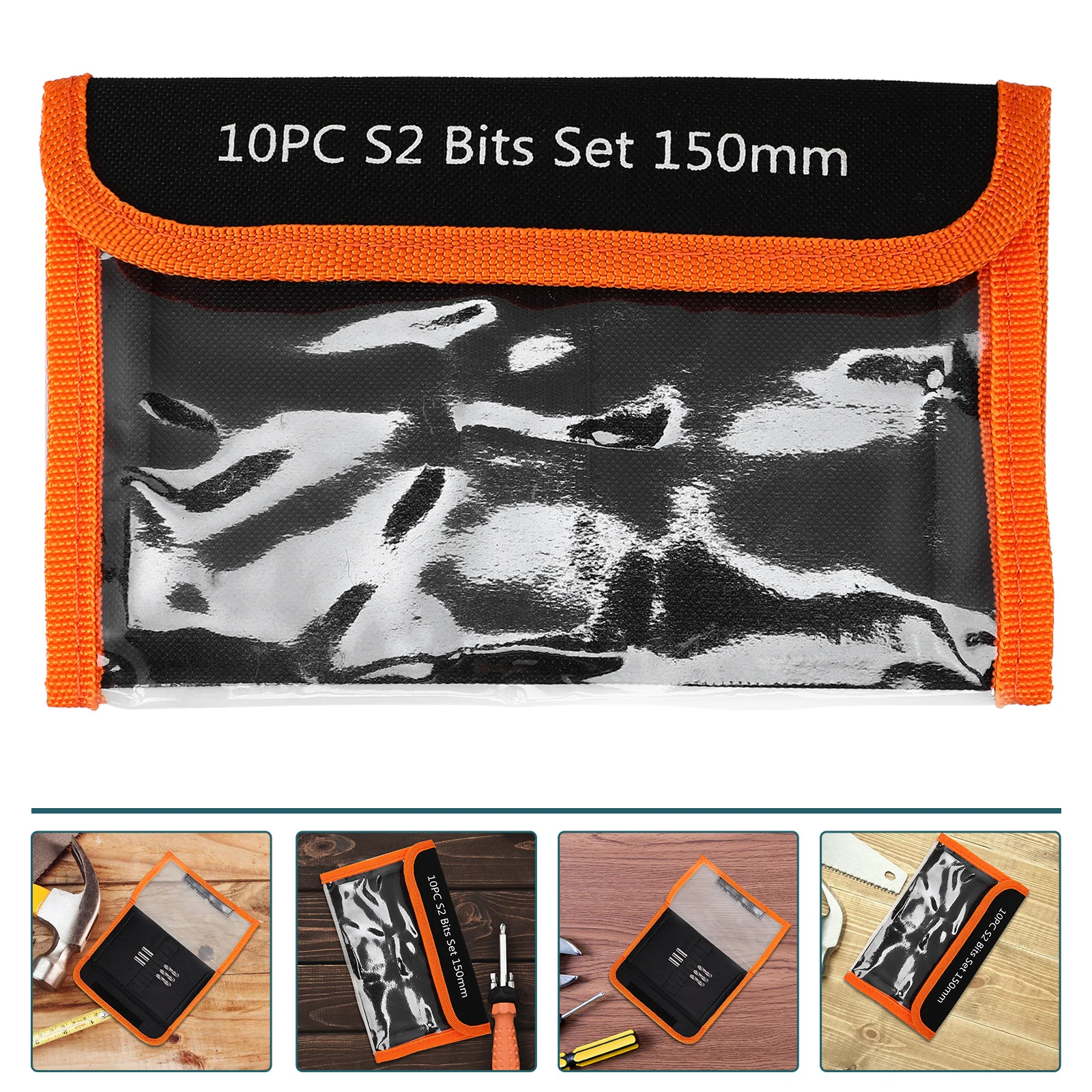 

Canvas Drill Bit Storage Bag Heavy Duty Tool Pouch for Storage Organization Portable Handy Tool Bag for Craftsmen and DIY