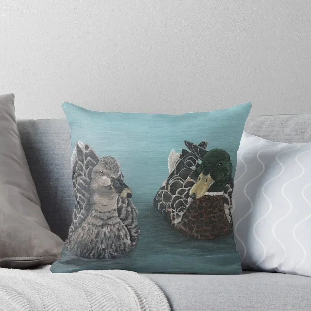 

Mallard Ducks Throw Pillow Decorative Sofa Cushions Cushion Covers For Living Room pillow