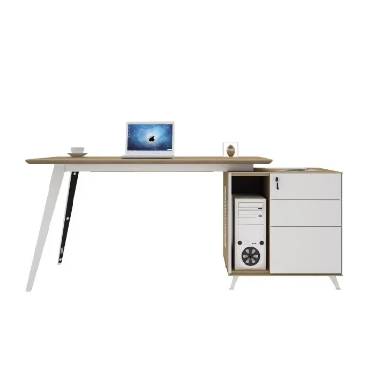 

Modern Foshan Luxury Executive Director Office Desk Design White Desk with Drawers