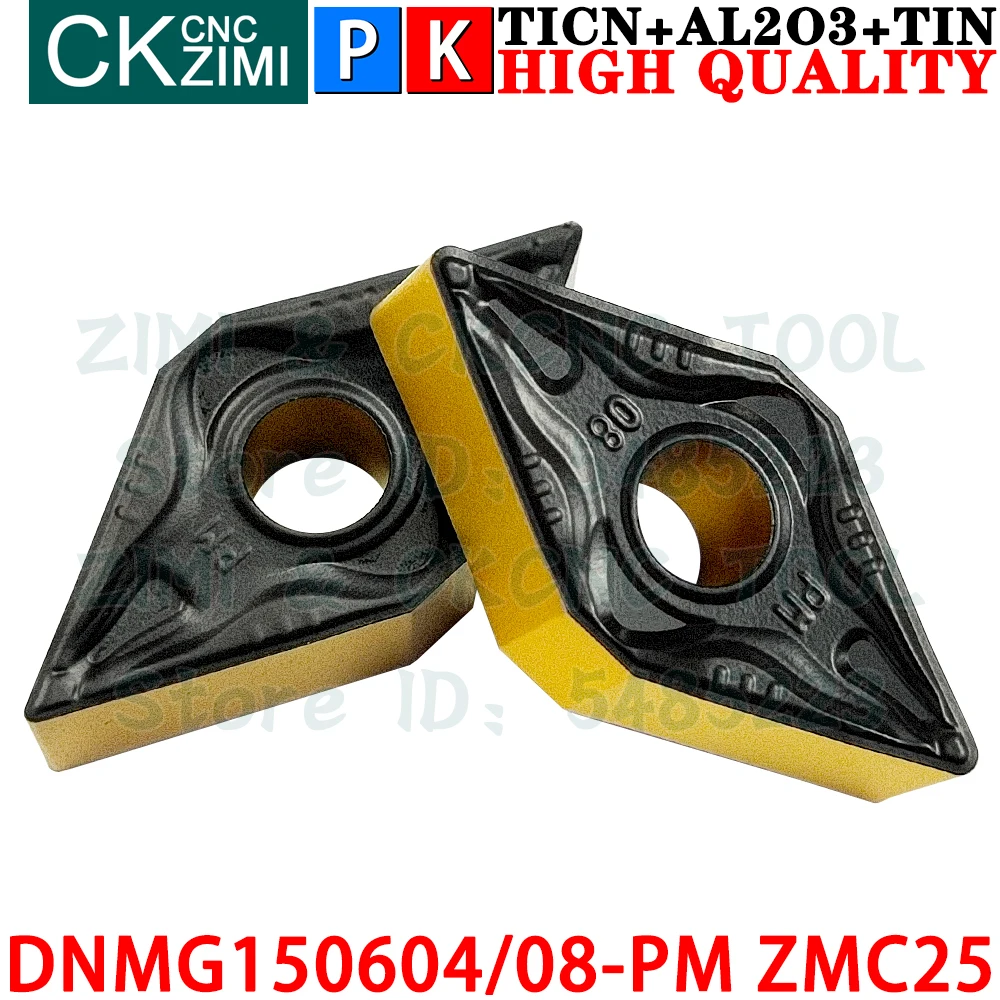 DNMG150604-PM DNMG150608-PM ZMC25 Carbide Inserts External Turning Inserts Tools DNMG CNC Mechanical Lathe Tools Cutting Tools