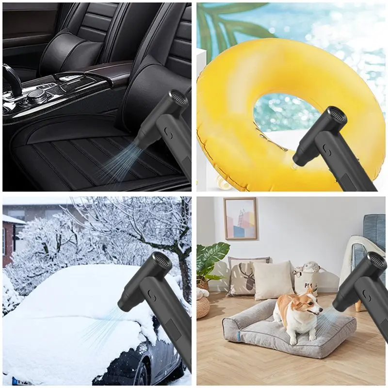 ABJY-مروحة نفاثة بشاشة LED بدون فرش، منفاخ هواء كهربائي صغير توربو لإزالة الغبار #5