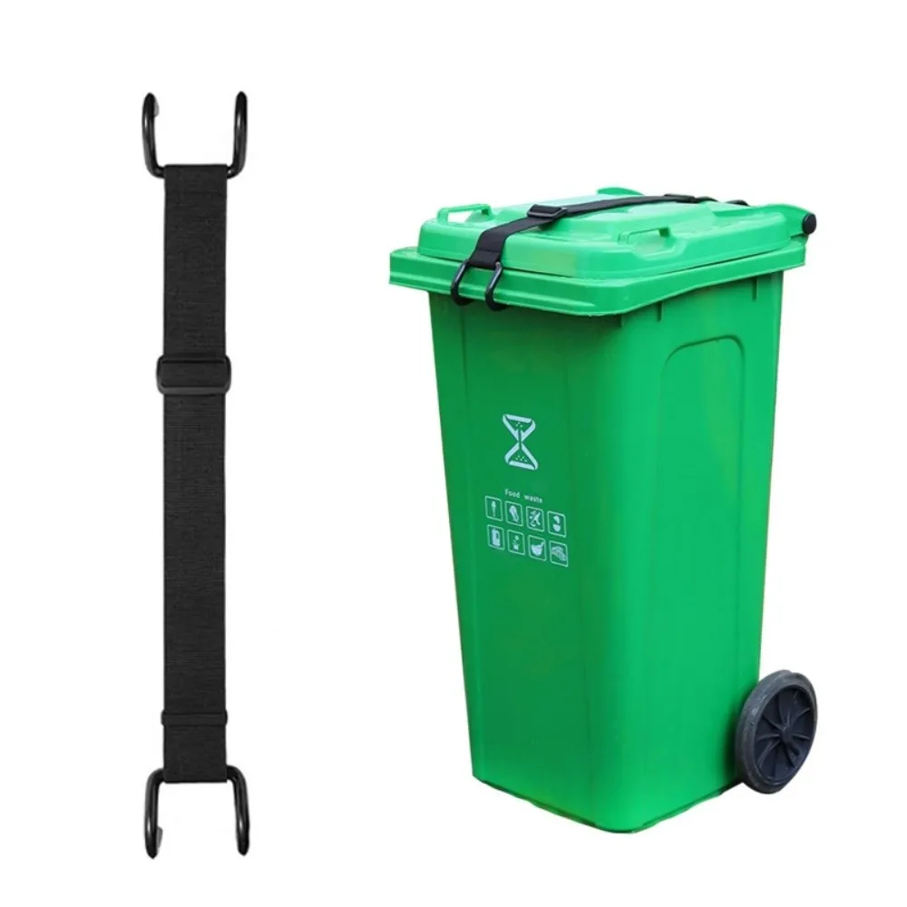 Anti Slip Adjustable Trash Can Lock Adjustable Security Strap Garbage Can Lock Raccoon Bear Proof Tear Resistant Bin Lid Lock