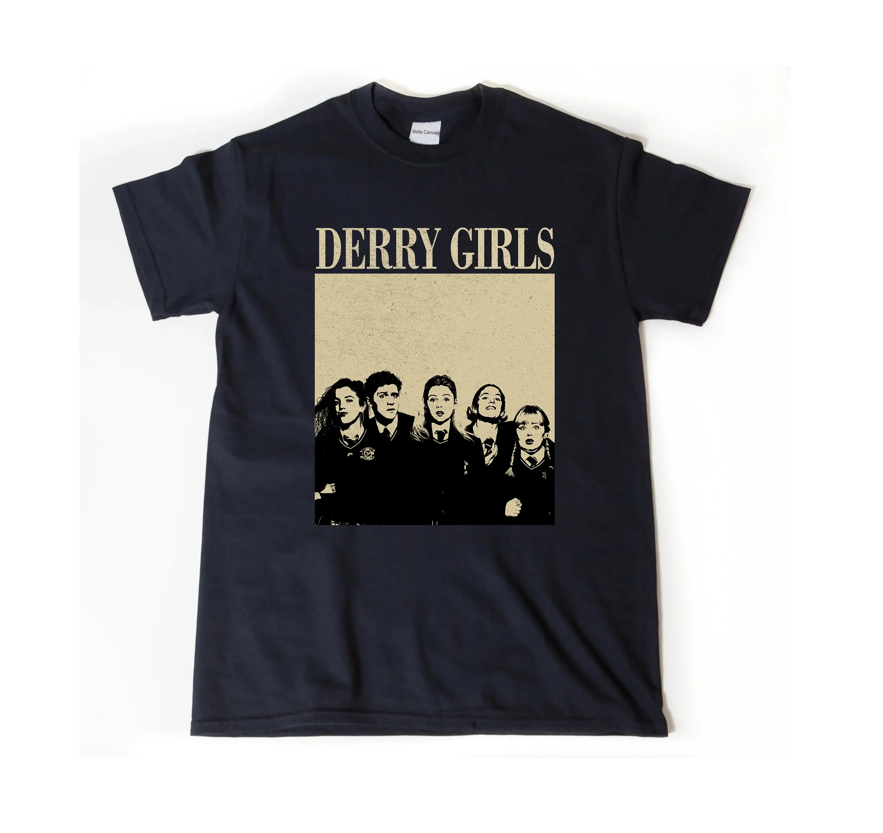 T-shirt vintage de la série télévisée Derry Girls, film rétro, milieu du siècle