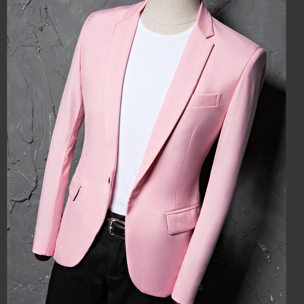 

Men's Suit Jacket Latest Coat Designs Men Pink Suits Wedding Suit Dresses Slim Fit Groom Best Men Male tuxedo costume homme