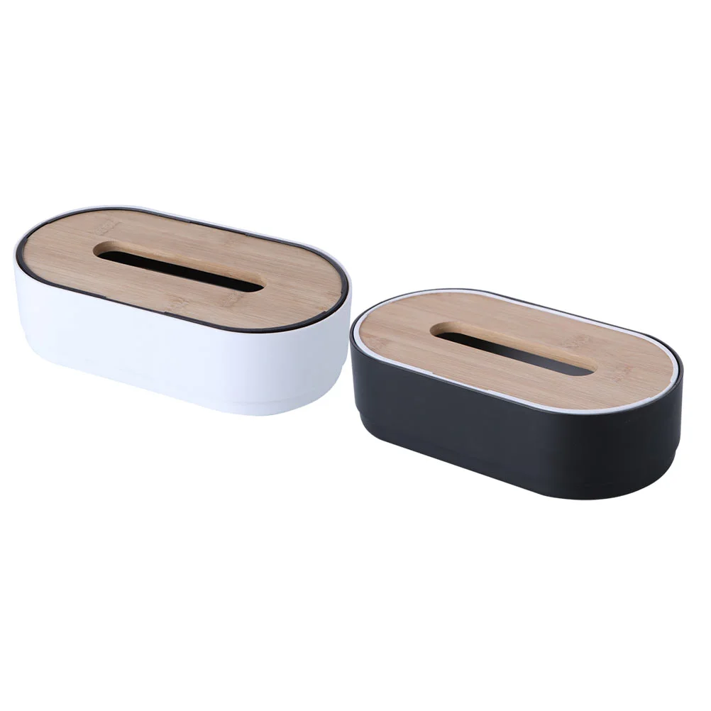 

2 Pcs Napkin Holder for Table Tissue Box Dispenser Paper Home Case Organizer Storage Bin Office