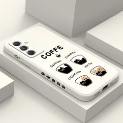 Coffee Cute Cat Case For Samsung A17 A56 A36 A26 A54 A34 A24 A16 A14 A06 A73 A53 A33 A23 A13 A72 A52 A32 A22 A15 A25 A35 A55 5G