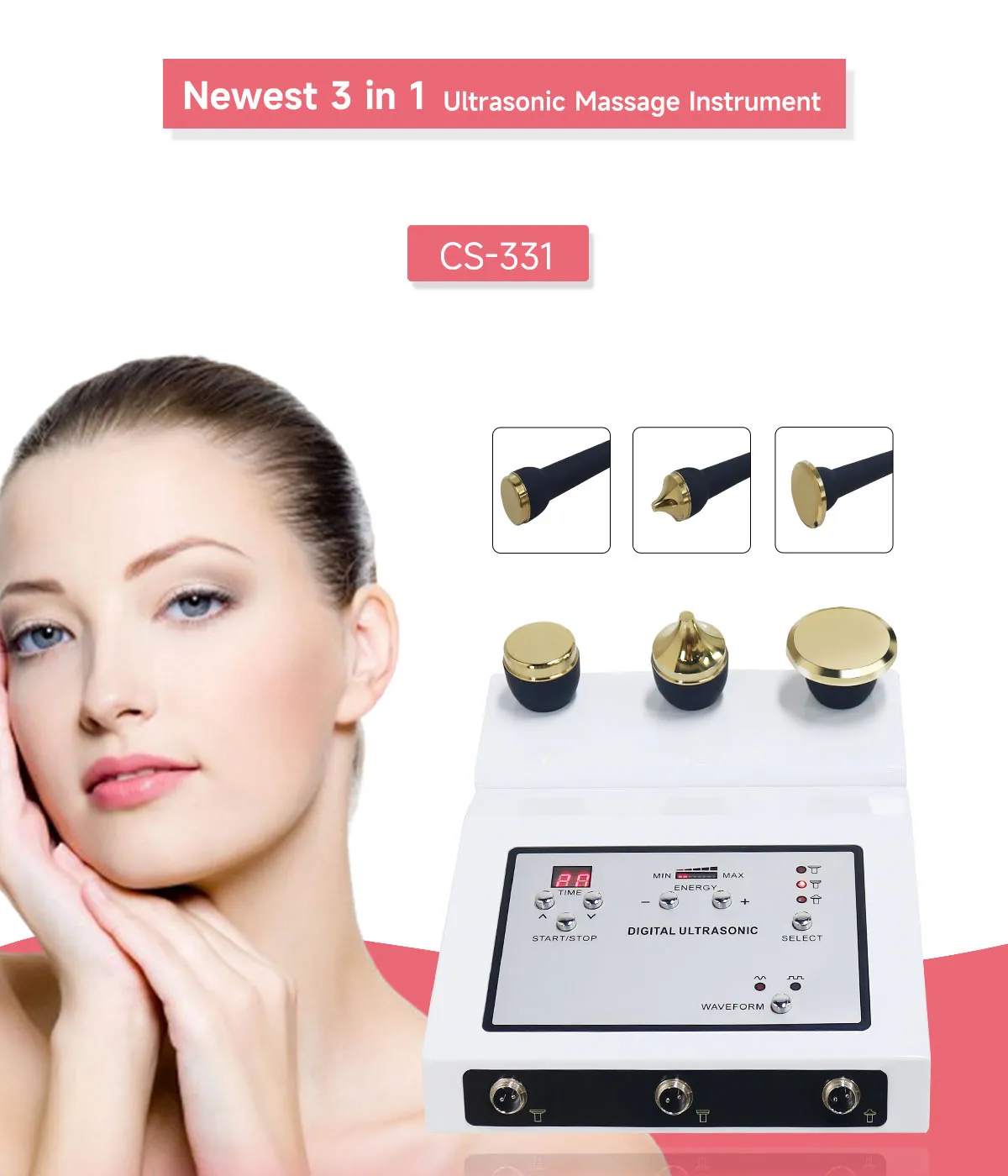 Neueste 3 In 1 Ultraschall Gesichts Instrument Anti Aging Auge Falten Gesichts Körper Massager Plasma Sommersprossen Entfernung Schönheit Gerät geräte beauty massagegerät massage массажер для лица skincare