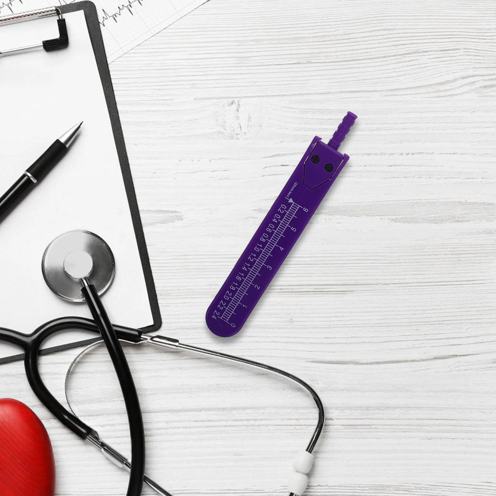 Ecg-tekening meetliniaal voor verpleegkundigen, artsen, studenten, medisch trainingshulpmiddel, tekenverdeler voor meten