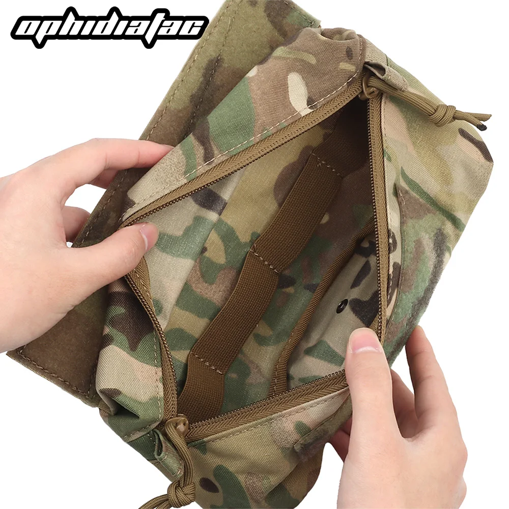 OPHIDIAN Side Bag Belly Trash Bag Mini Vest Waist Bag for JPC CPC LBT D3CR MK3 MK4 Plate Carrier Storage Hunting Gear