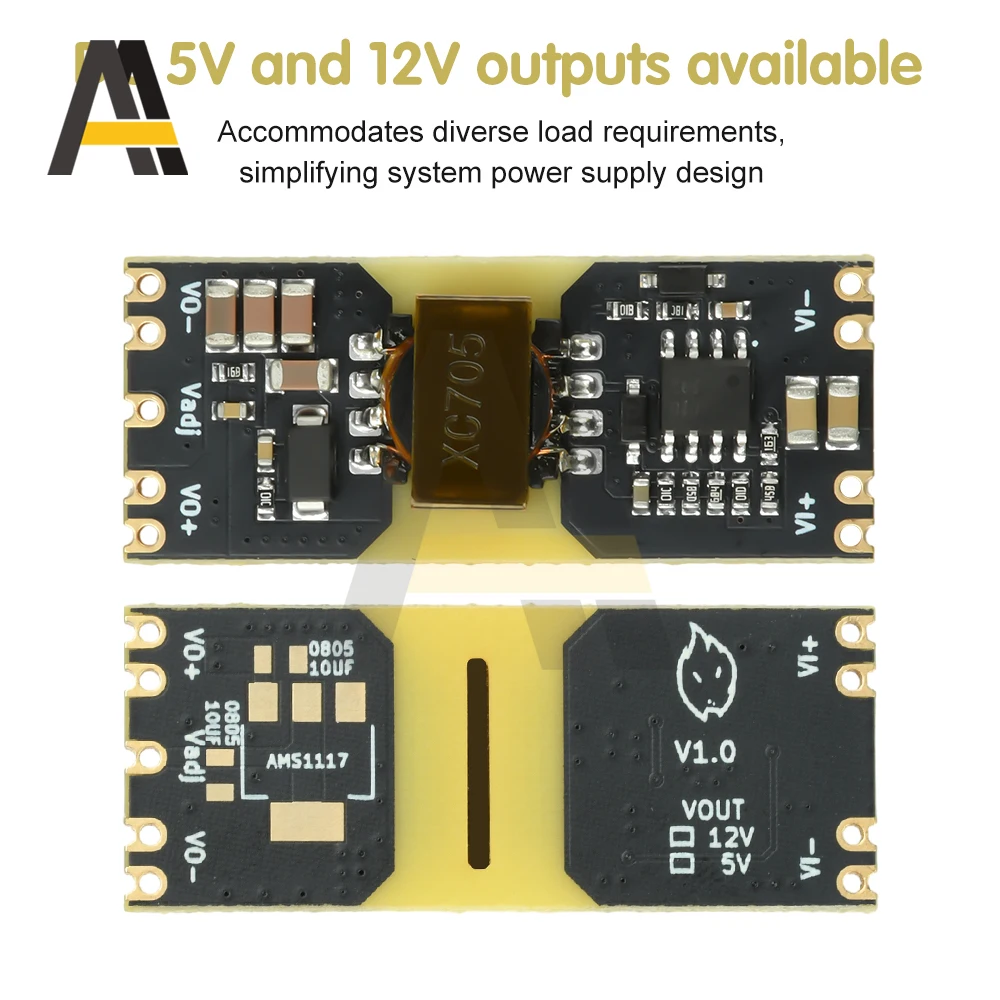 

XC7010 DC-DC Converter Module 15-70V to 5V/12V Isolated Step-Down Power Supply Wide Voltage Input Low Ripple High Efficiency