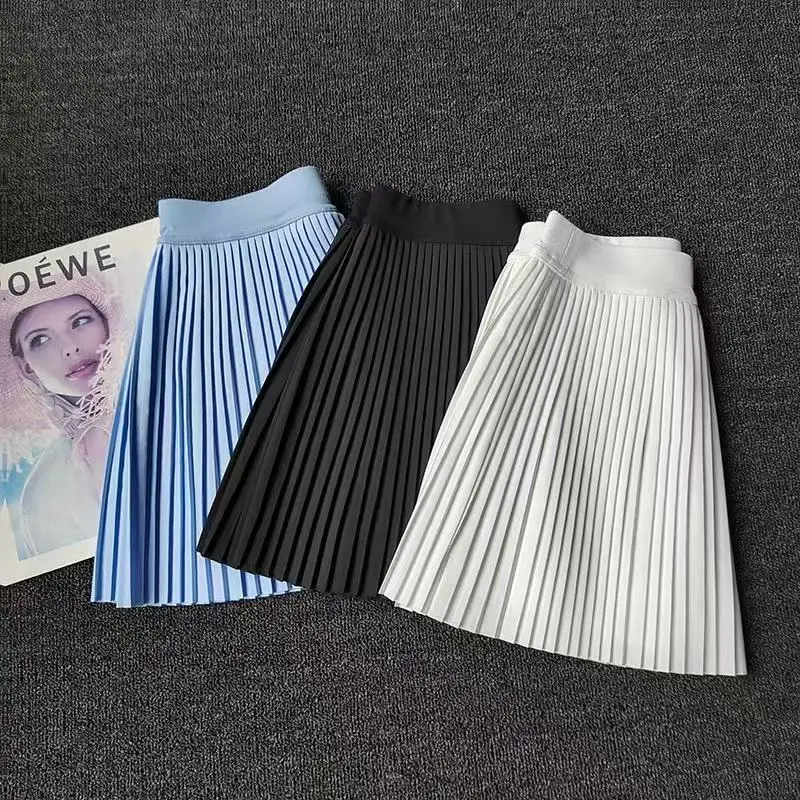 Women's Accordion Pleated Fitness Pants Skirt Set Anti-Light Leak Two-Piece Anti-See through New 2025 Style for All Reasons