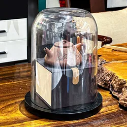 Transparent Pet Functional Handmade Jewelry Storage Box Toy Cylindrical Large Capacity Storage Dust Cover Showcase Bell Jar Cove