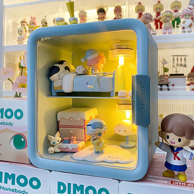 Acrylic Blind Box Storage Display Stand Figure Toys Dolls Show  Cabinet Case Table   Decoration for Dimoo