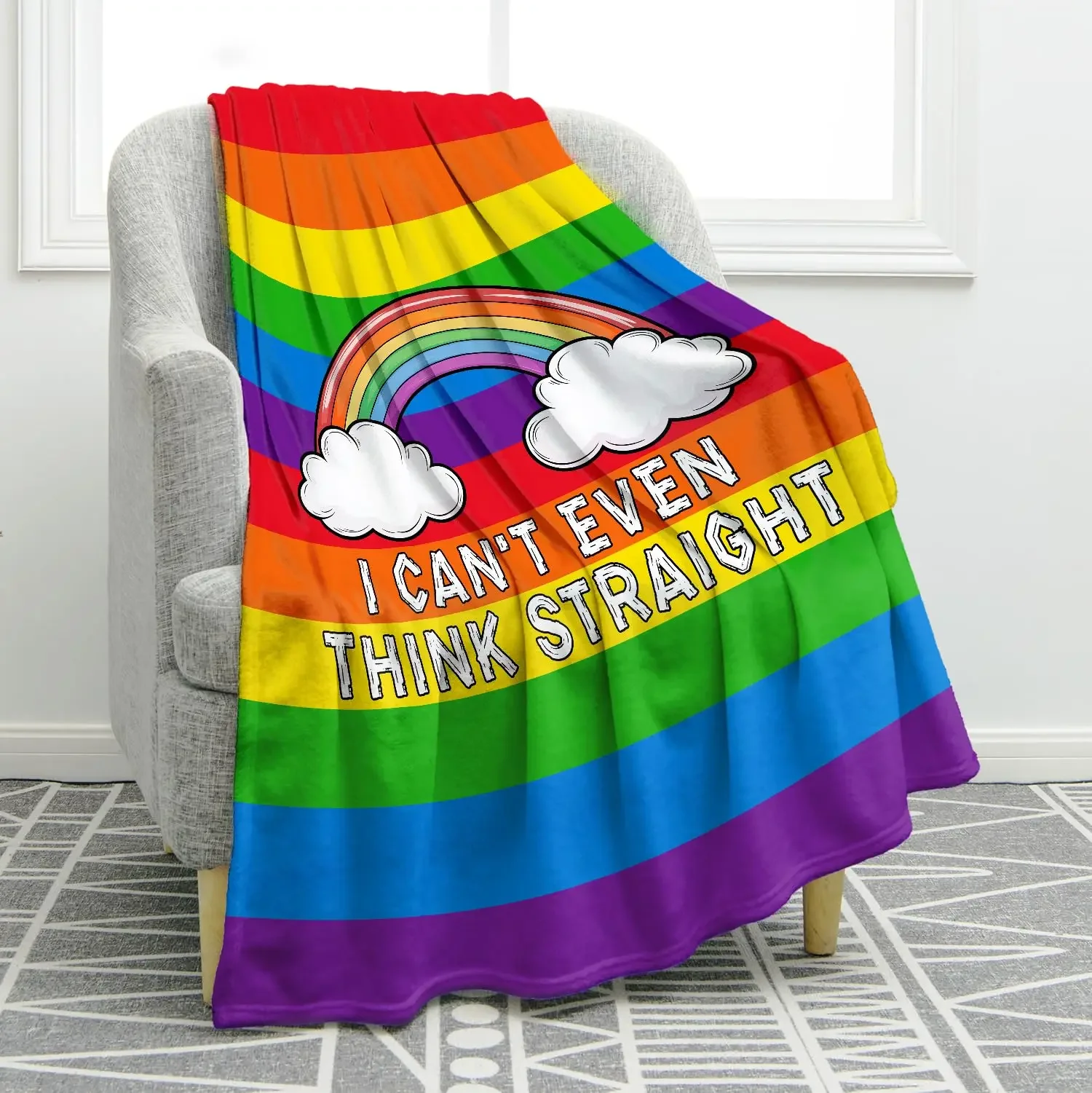 Warm Bedspread Soft Cozy Throw Blanket Printed Sofa Blanket For Bed Couch Travel Office Nap All Season Blanket Gift