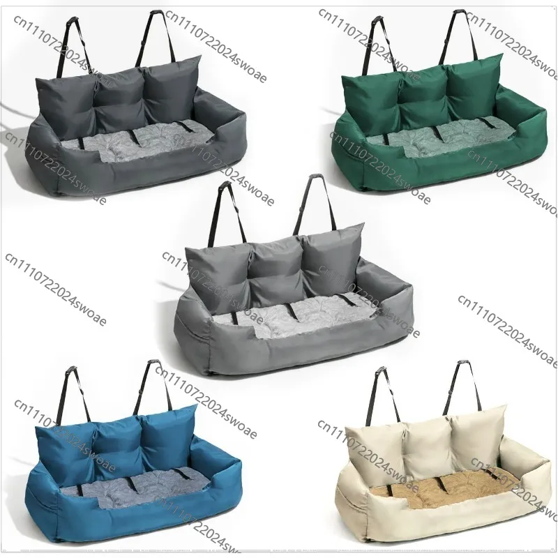 Pet car nest waterproof and dirt-resistant dog safety eand washable, non-slip and scratch-proof medium and large dog kennel