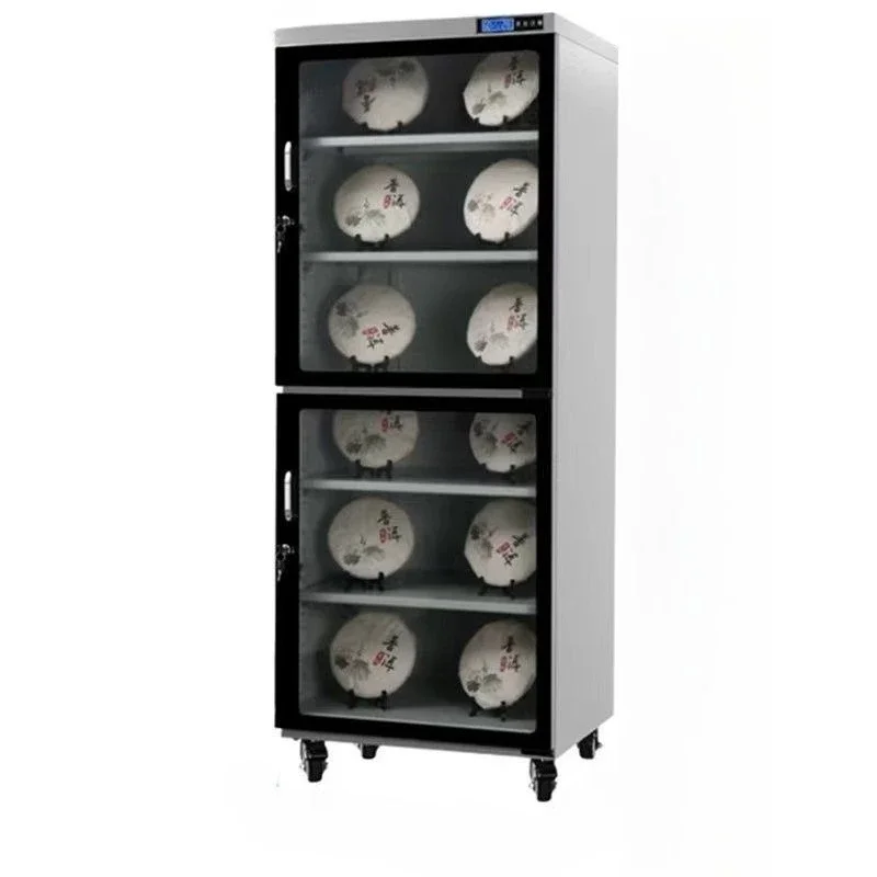 Tea cabinet Electronic moisture-proof Constant temperature and mildew-proof commercial display Large capacity double door