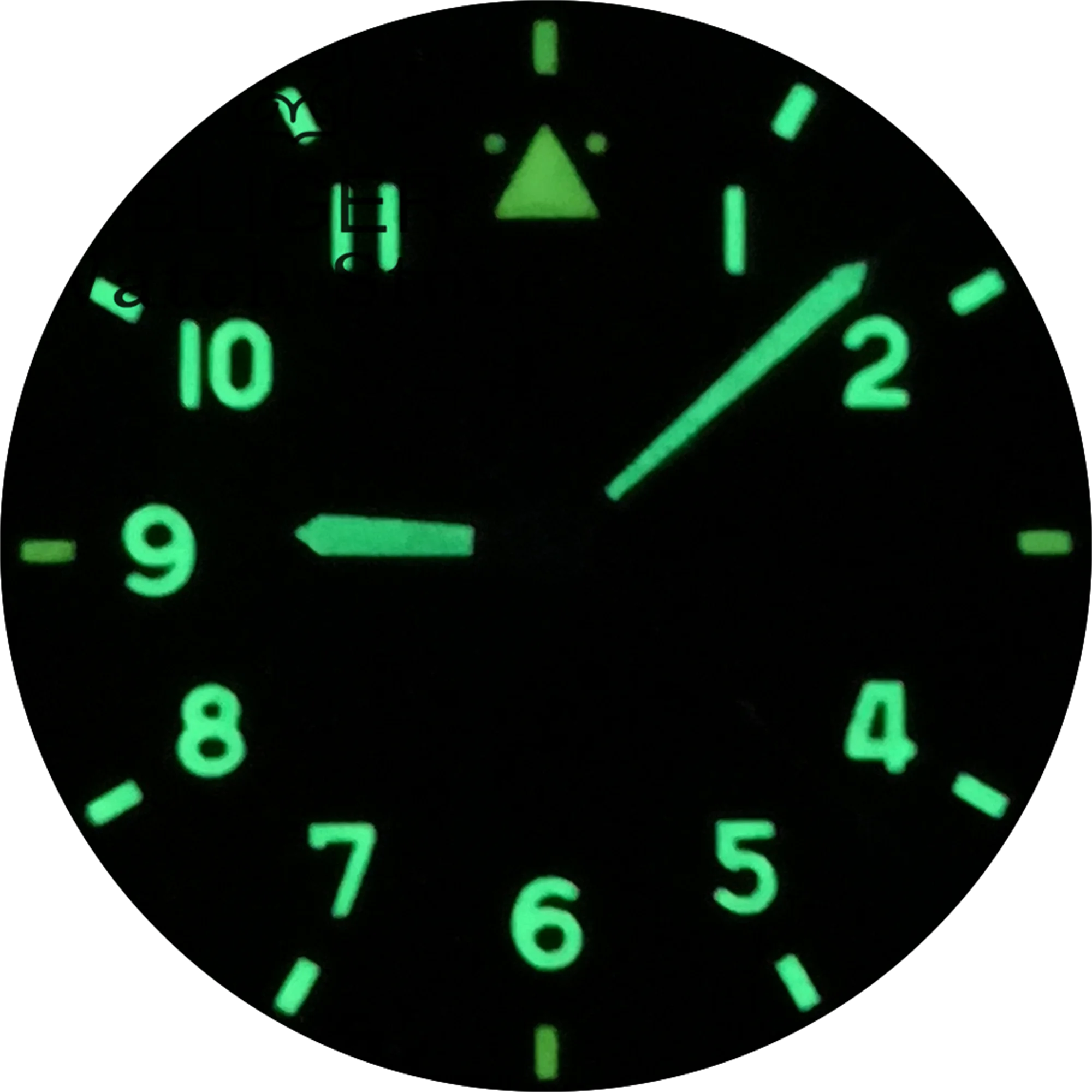 29mm Watch Dial and Hand Sets C3 Green Luminous Fit NH34 NH35 NH36 Movement Fits Pilot Style Watch Watch Parts