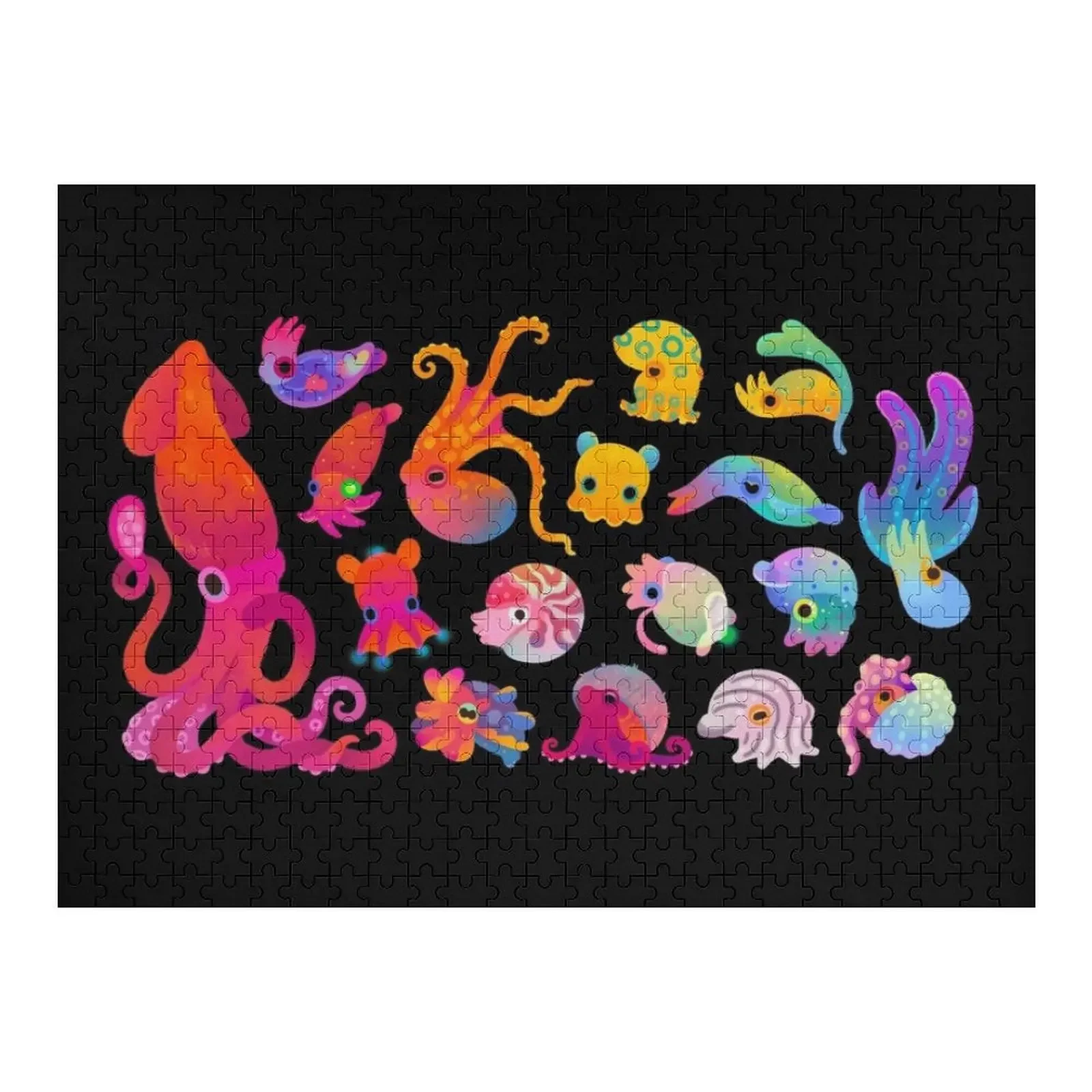 

Cephalopod Jigsaw Puzzle Personalized Photo Gift Customizable Gift Wooden Jigsaws For Adults Customized Gifts For Kids Puzzle