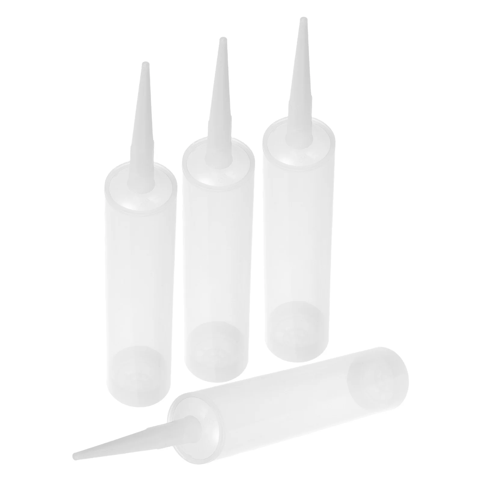 

4 pcs Sealed Glue Bottles 300Ml Clear Reusable Plastic Dispenser For Craft Liquid Storage Leakproof Applicator Empty Squirt