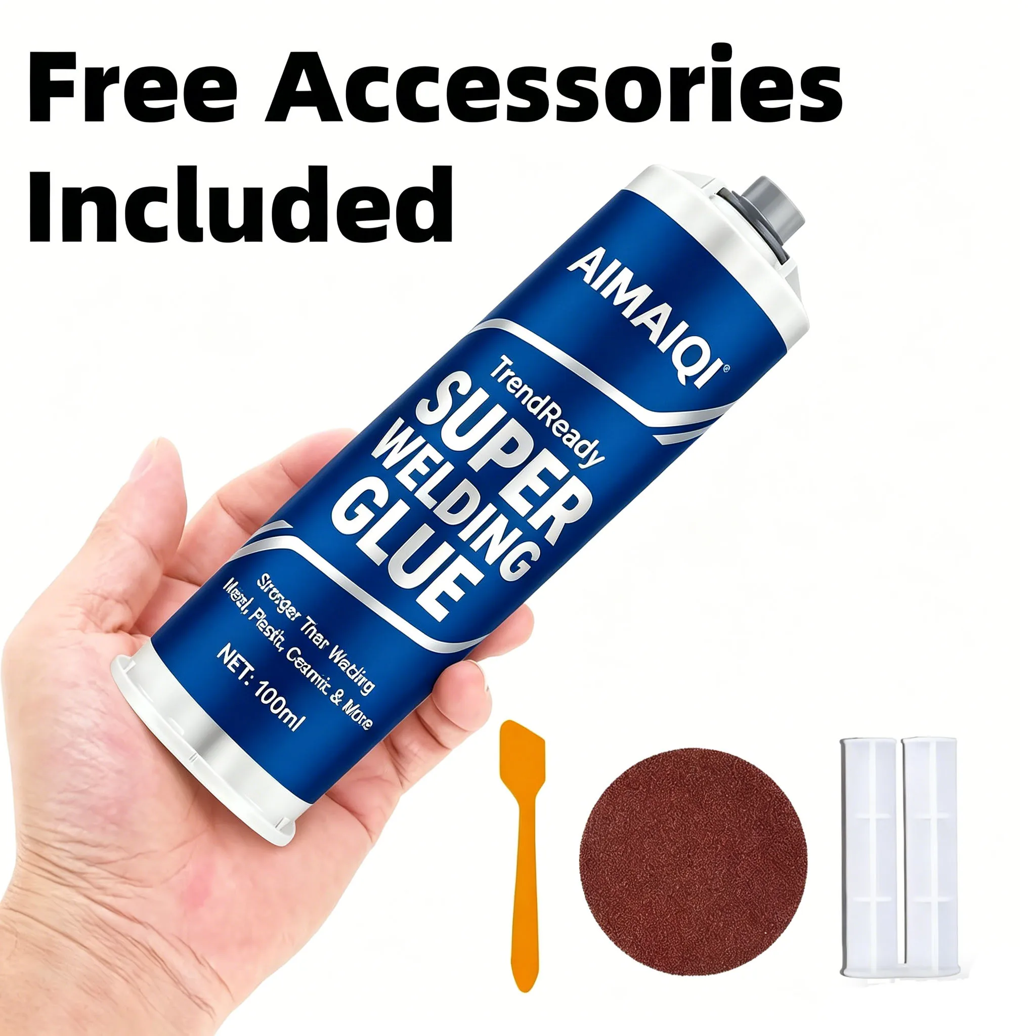 Super Welding Glue Heavy Duty Strong Adhesive, Permanent Waterproof & Heat Resistant Bond for Metal Plastic Ceramic Wood Glass R