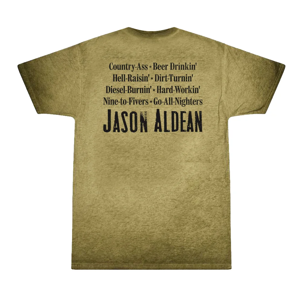 Jason Aldean T-shirts 2023 Highway Desperado Tee Merch Print Unisex Fashion Casual Streetwear Short Sleeve