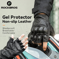 ROCKBROS Bicycle Men Women Gel Protector Tactical Motorcycle Gloves Sport Short Bike Gloves Breathable Half Finger Gloves