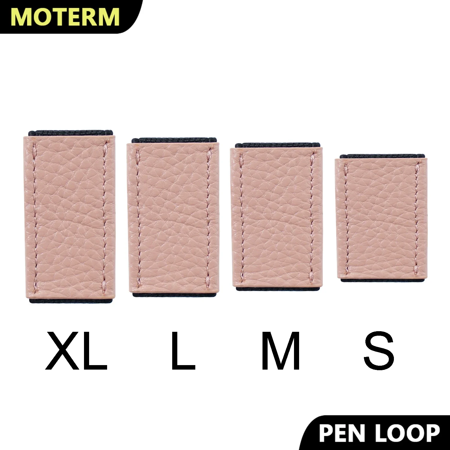 Moterm Leather Penloop Elastic Pencil Loop on Strap of Planner Notebook Journals Pen Clip Holder School Supplies