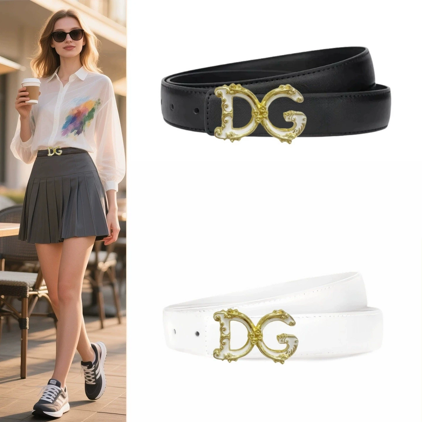 حزام نسائي عصري على شكل قلب مشبك حزام الراقية بولي Leather الجلود رقيقة حزام عادية تنوعا الاتجاه الجينز حزام السيدات