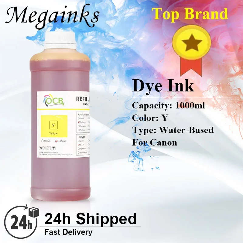 1000ml*6 PFI-102 PFI-104 Dye Ink MK Pigment Ink for Canon IPF605 IPF670 IPF680 IPF685 IPF700 IPF710 IPF750 IPF770 IPF780 Printer