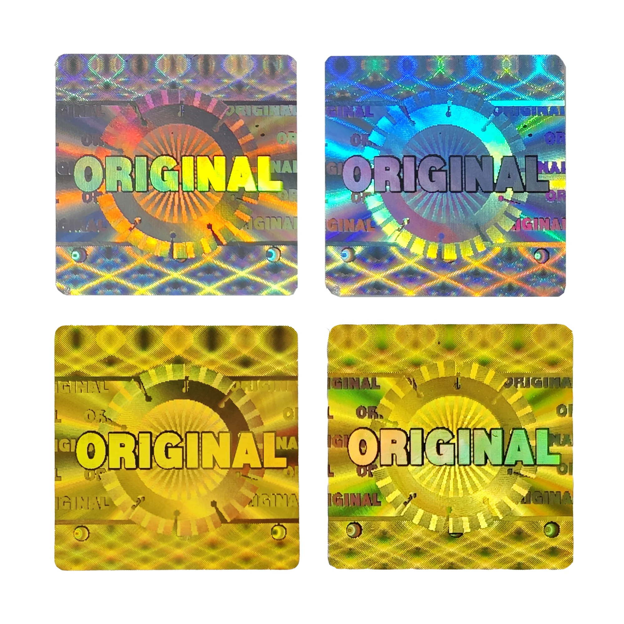 

245 шт./490 шт. ОРИГИНАЛЬНЫЙ универсальный дизайн, голограмма с защитой от несанкционированного доступа, голограммные наклейки против несанкционированного доступа, 20x20 мм, одноразовое использование