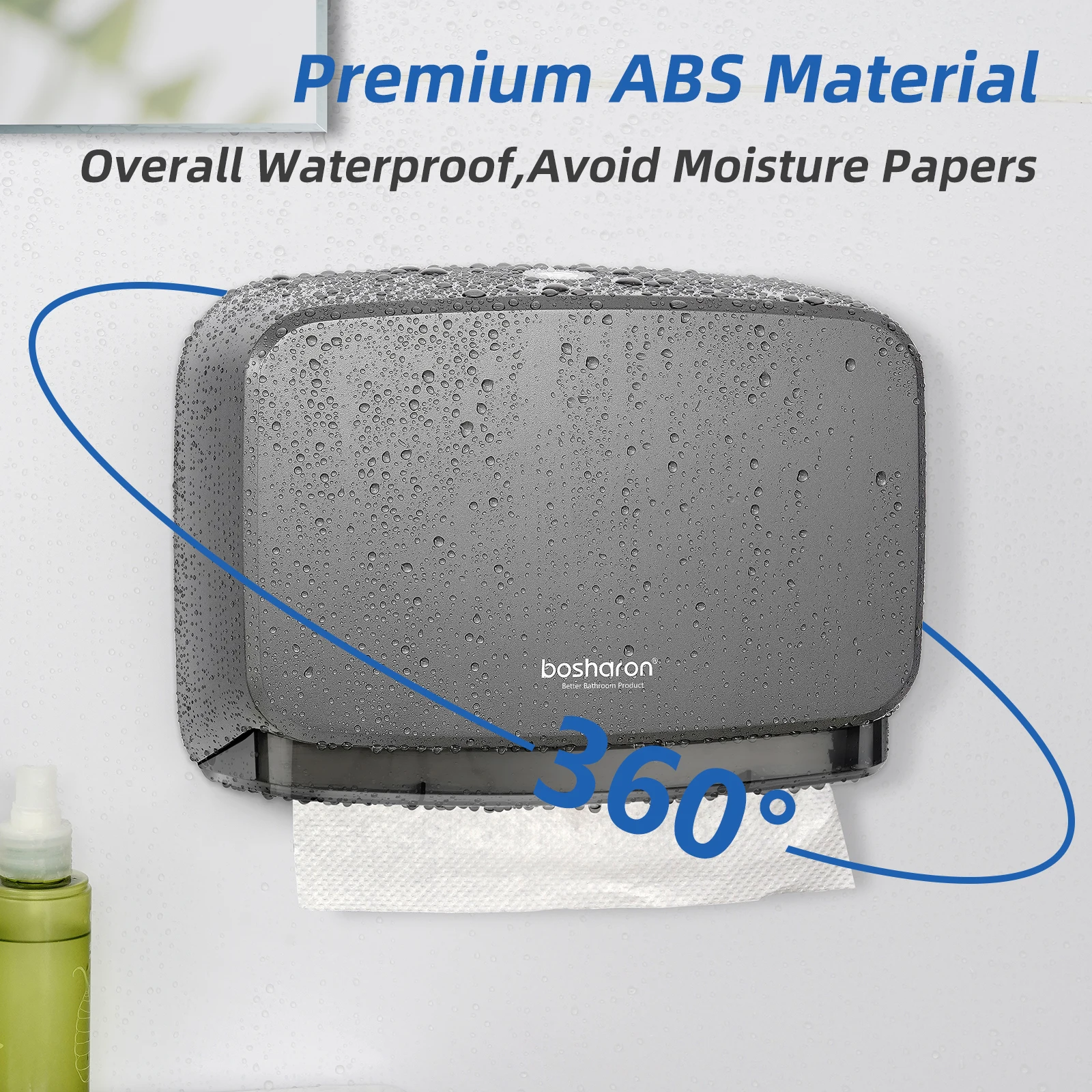 ABS Plastic Paper Towel Dispenser Manual Wall Mount Bathroom Z N M Mulitifold Toilet Hand Towel Tissue napkin dispenser w/key