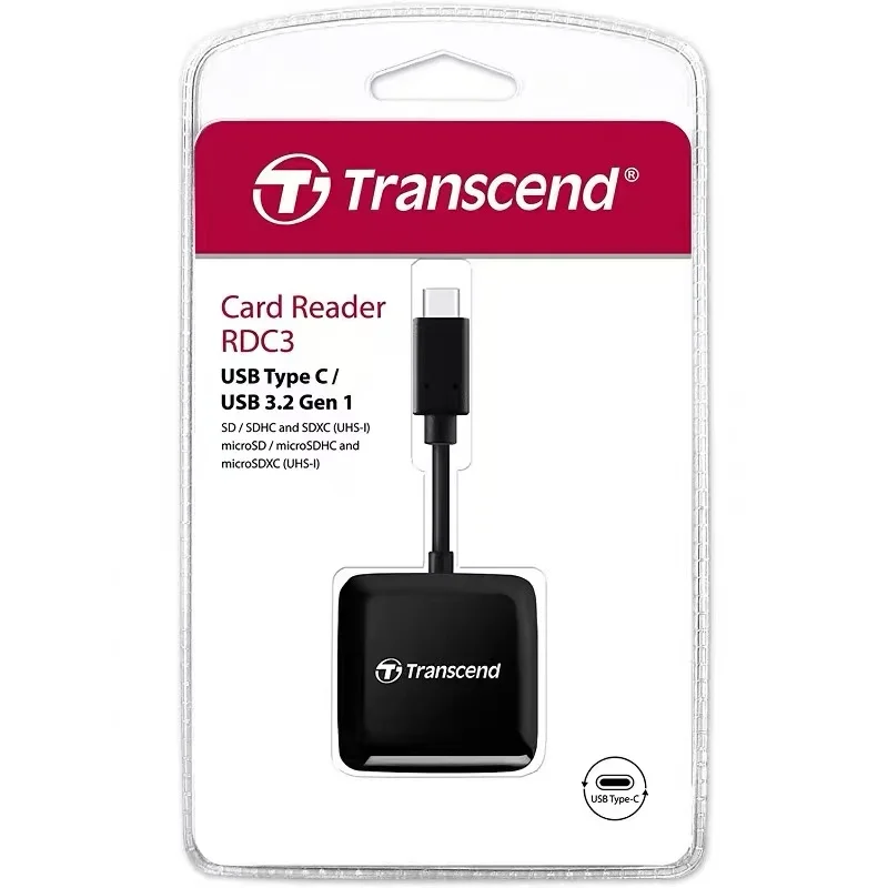 

TRANSCEND Transcend C3 TYPE-C interface SD/MICROSD/TF card Reader RDC3