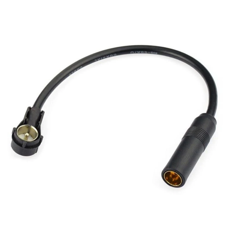 A70F Car Radio Antenna Adapter Cable 30cm With DIN 41585 Male to Female Connector Fit for Navigation Units, European Vehicles
