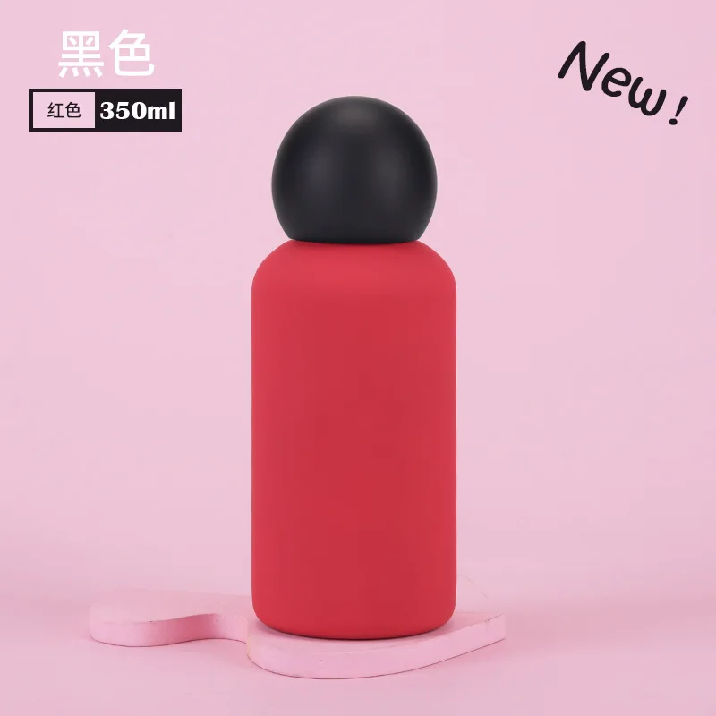 350ml INS Children's Mini WATER BOTTLE,Double-layer Stainless Steel Vacuum Flasks,Gift,Color-blocking Outdoor Sports THERMOS CUP