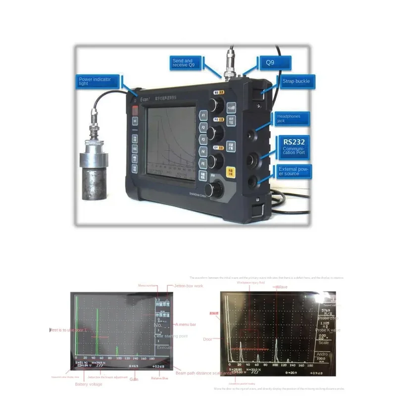 Ultrasonic Steel Pipe Welding Seam , Metal Crack Detector, High-Precision Non-Destructive Testing Instrument