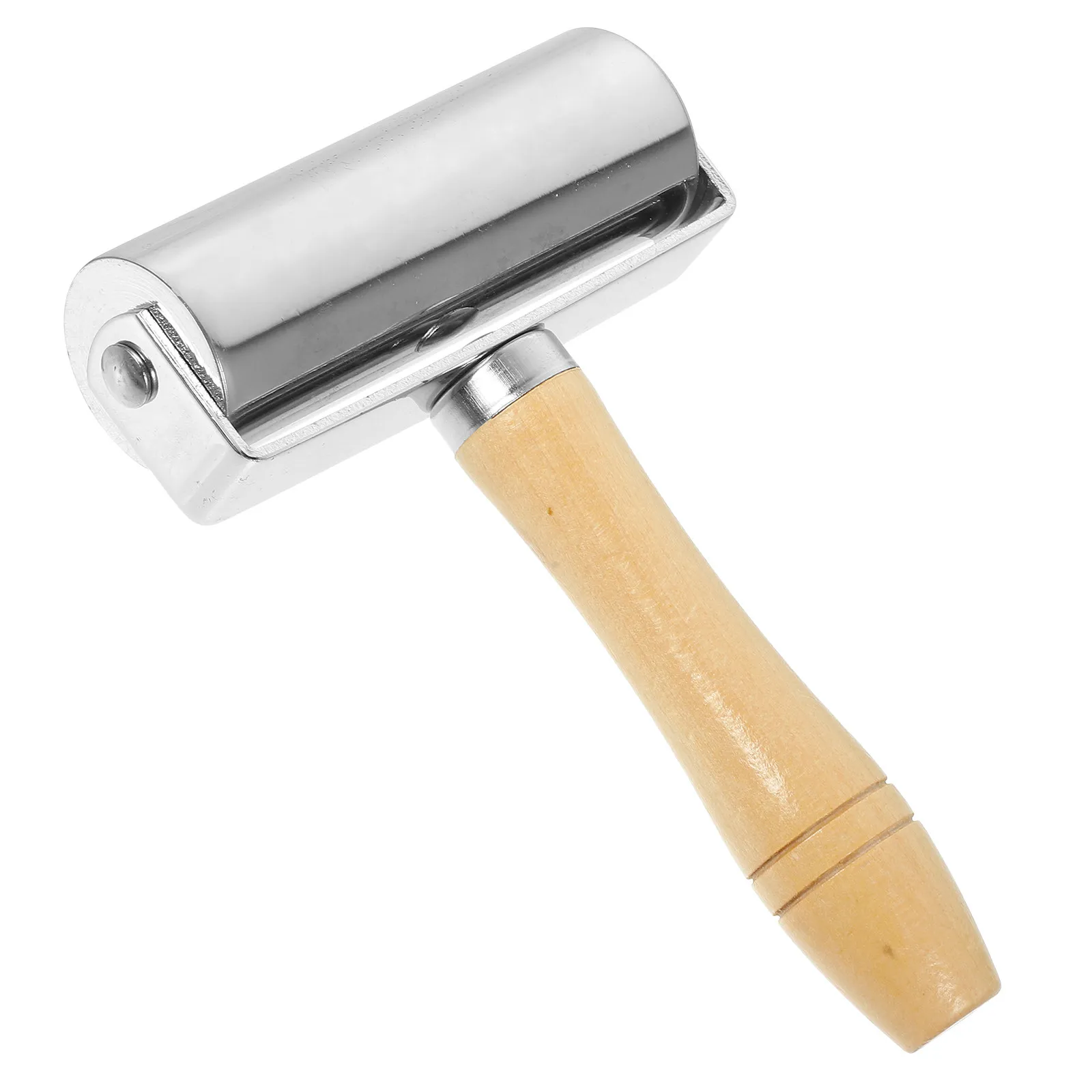 

Multi-Function Wooden Stainless Steel Dough Rolling Pin for Pizza Noodles Dumpling Ergonomic Handle Nonstick Baking