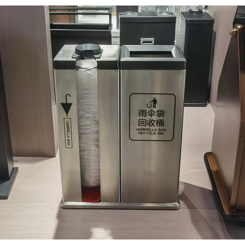 Automatic Wet  Umbrella Stand Wrapping Machine With Storage Bucket