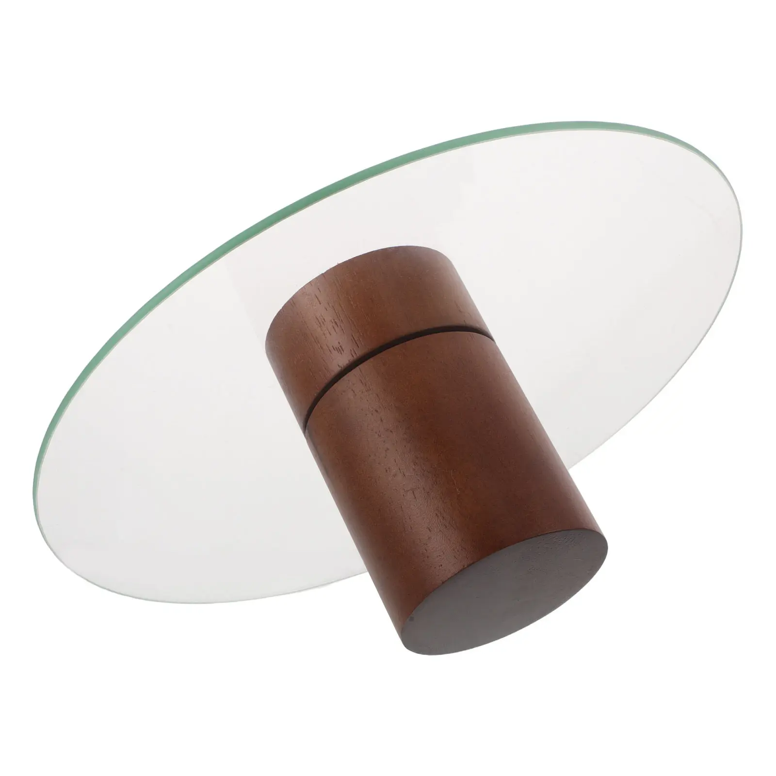 

Стеклянная тарелка на деревянной подставке 11x11 дюймов, винтажный стиль, для десертов, конфет, кексов, фруктов, закусок