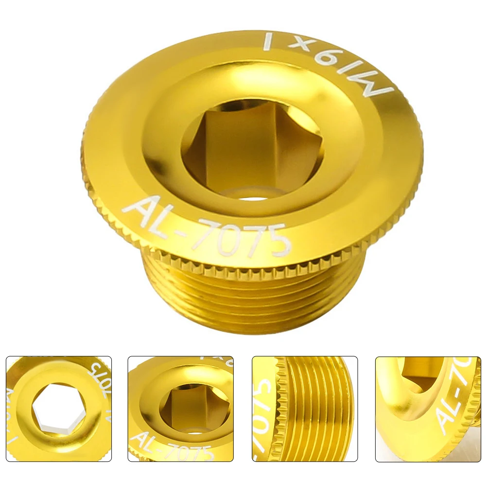 

2pcs Bicycle Crank Cover Alloy Bike Accessories Mountain Crankset Screw Crank Arm Bolt Fixing Tool Nut Chain-Wheel Portable