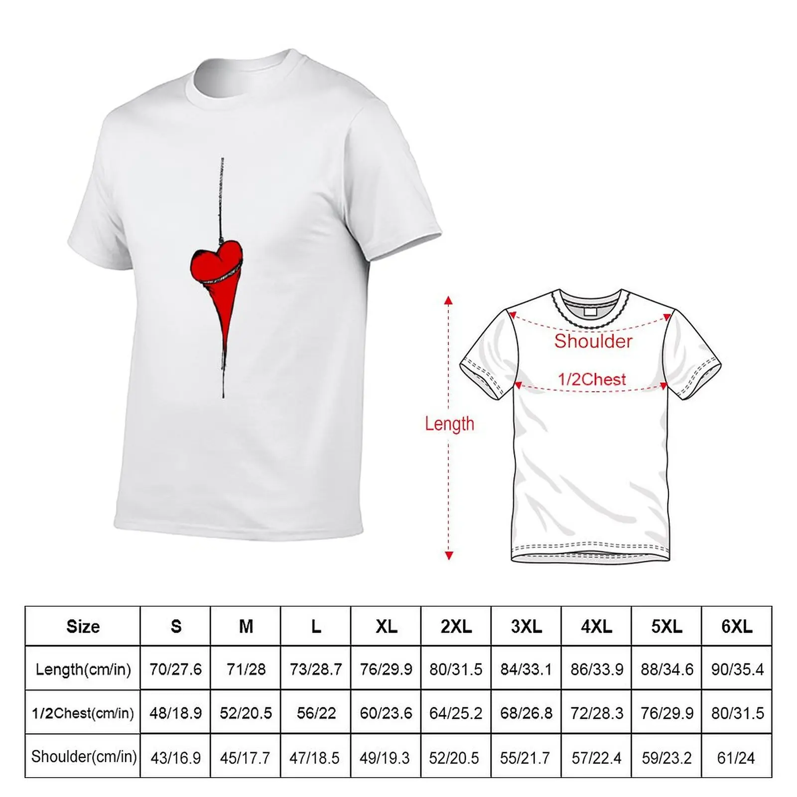 Bleeding Heart T-Shirt High Elasticity Sports T-Shirt