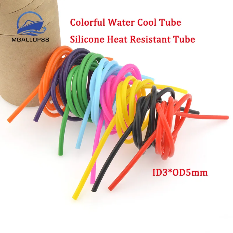 1 Meter ID 3/4 mm OD6/7mm Silicone Tube Flexible Rubber Hose Food Grade Soft Drink Pipe Water Connector For RC Boat