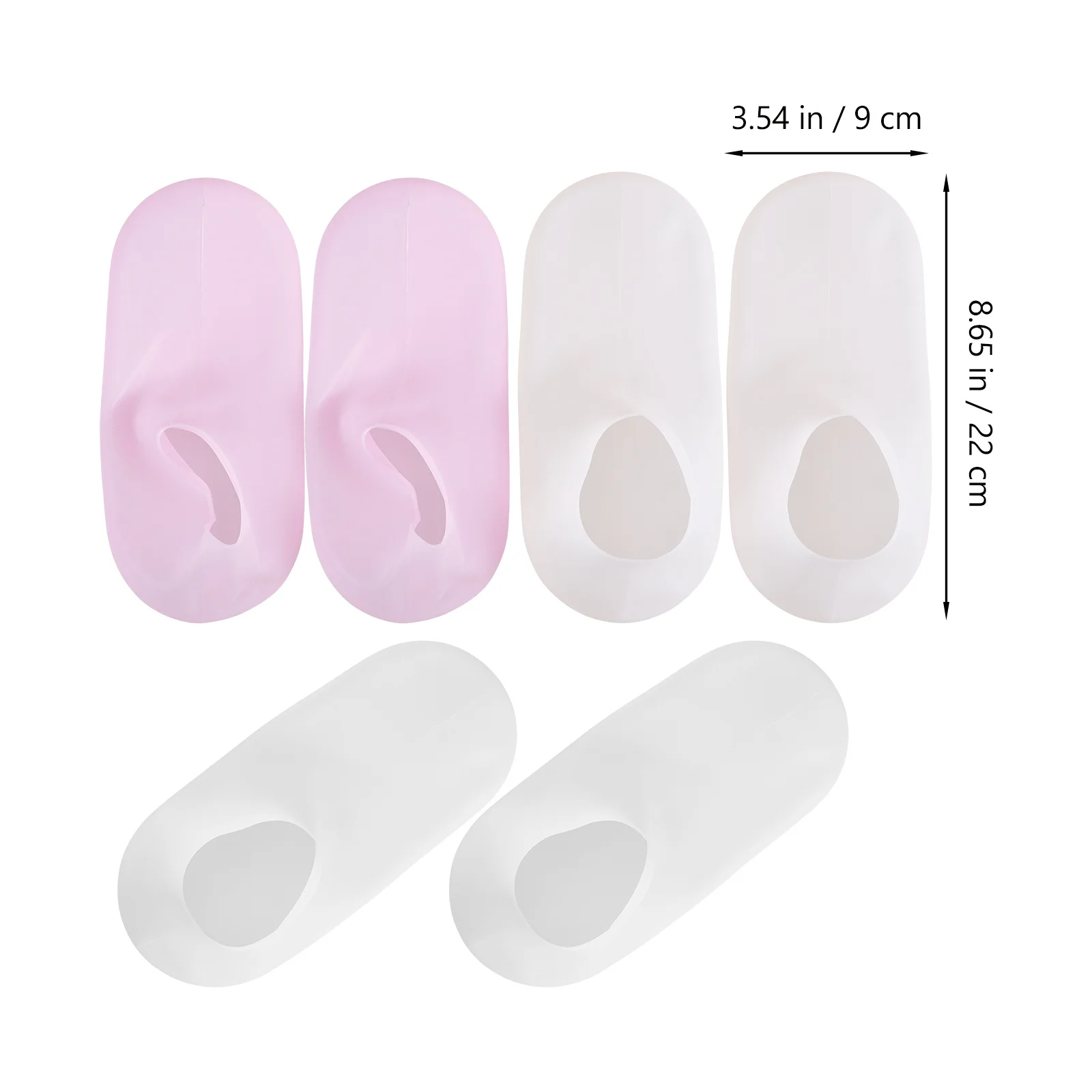 

3Pairs Silicone Foot Covers Moisturizing Socks for Dry Cracked Skin Spa Home Care Supplies Foot Covers Pedicure Liners Silicone