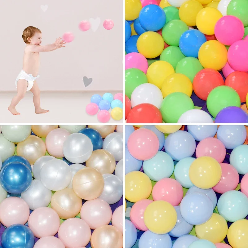 Boules en plastique colorées de sécurité pour bébé, boule de piscine d'eau pour bébé, boule de bain amusante, jouet de tente de fosse