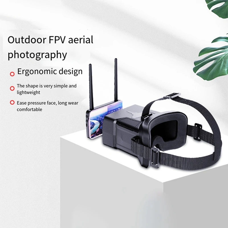 Lunettes FPV à recherche automatique pour importateur de course RC, quadrirotor, 5.8G, 48CH, 4.3 pouces, 480X272, 500CD, M2