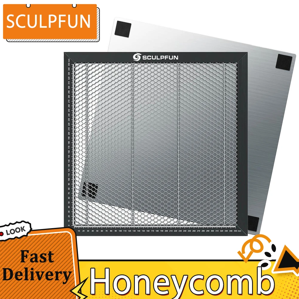 SCULPFUN Laser Cutting Honeycomb Working Table Board Platform for CO2 or diode Laser Engraver Cutting Machine, 400x400mm