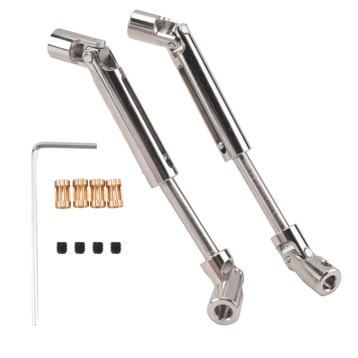 ●MN78 Metal Drive Shaft CVD Driveshaft with 3mm to 4mm Shaft Sleeve for MN78 MN-78 MN 78 1/12 RC Car Upgrade Parts