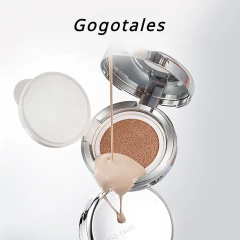 Gogotalles 안개 에어 쿠션 BB 크림 파운데이션 베이스 오일 컨트롤, 지속적인 컨실러, 누드 페이스 메이크업
