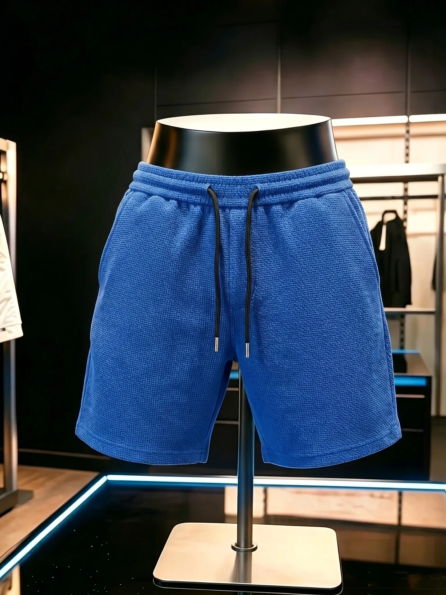 Klein Blue Thin Breathable Beach Pants Men's Summer OOTD Dopamine Pants Couple's Matching High-End Feeling Mid-Length Shorts